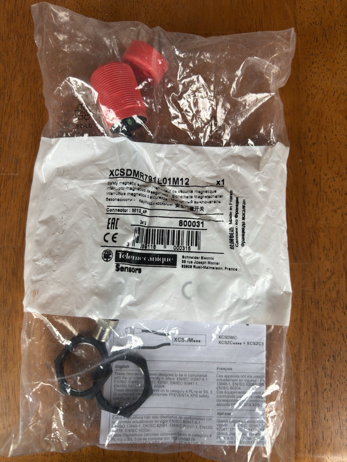 Telemecanique XCSDMP700L01M12 Safety Magnetic Switch