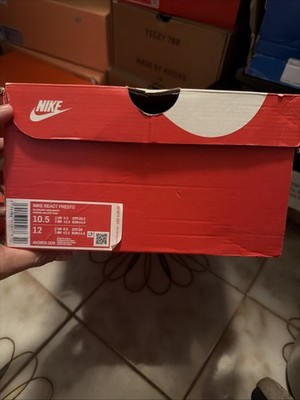 Nike React Presto Black/off Noir