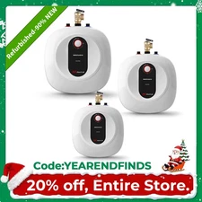 【90% NEW】MIZUDO 2.5/4/8 Gallon Electric Mini Tank Hot Water Heater 1440W Boiler