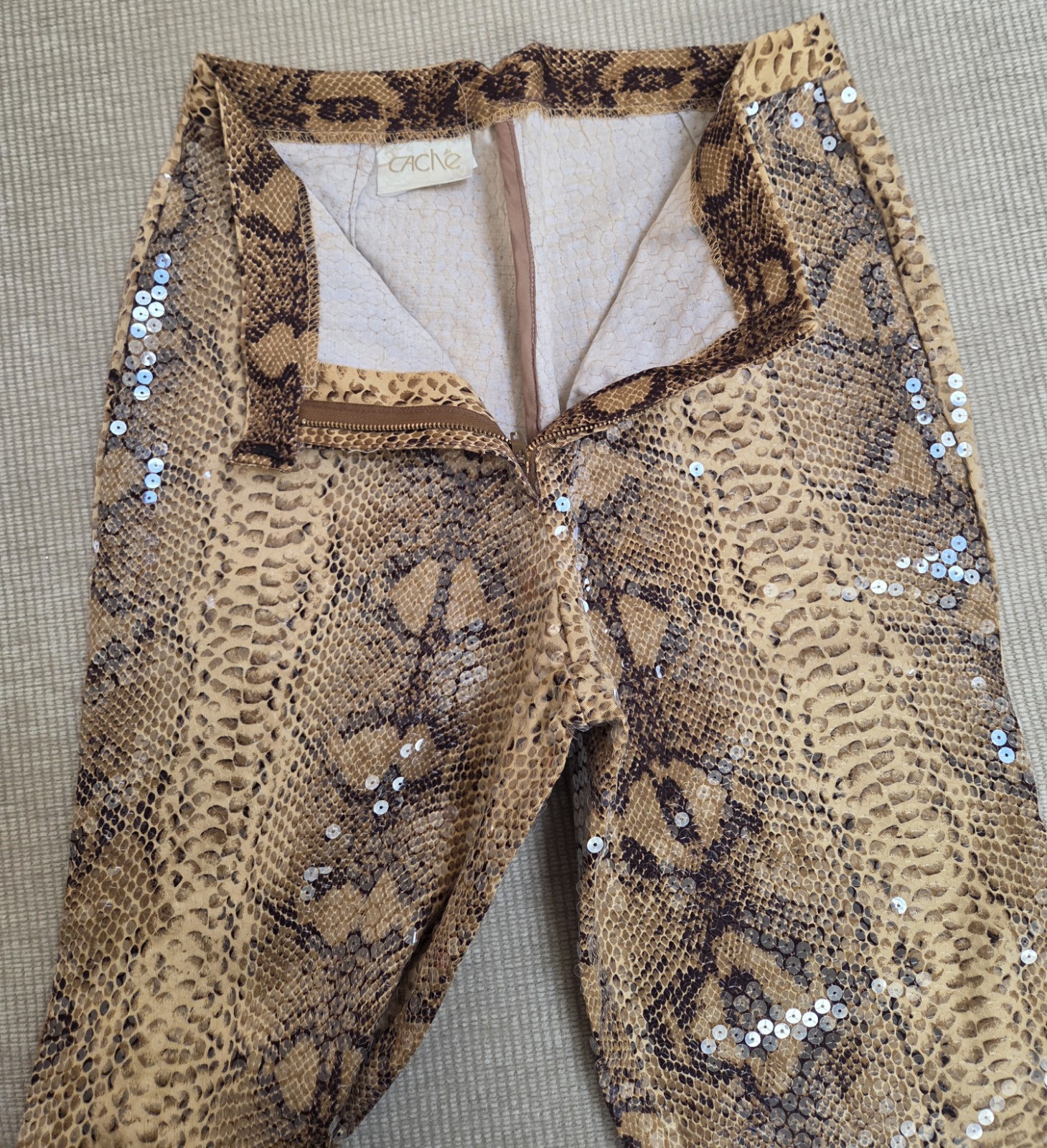 Gorgeous Python Print With Clear Sequins, Bought … - image 3