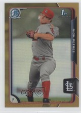 2015 Bowman Chrome Prospects Gold Refractor 29/50 Nick Petree #BCP84 1p5