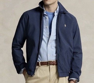 Polo Ralph Lauren Bi Swing Harrington Jacket Men's Large Blue