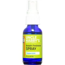 Uncle Harry's Organic Breath Freshener Spray All-Natural Minty Freshness 1 Oz