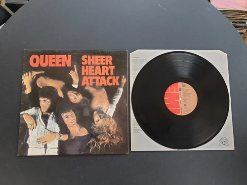 QUEEN  - SHEER HEART ATTACK 1974 UK PRESS 12" VINYL RECORD LP EX
