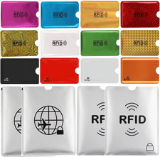 16 Pack RFID Blocking Sleeves 12 Card Protectors  4 Passport Holders