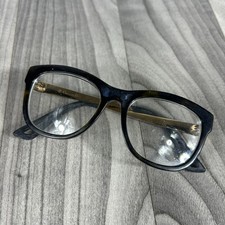 Vtg DIOR Eyeglasses Black Rectangular Full Rim Frames
