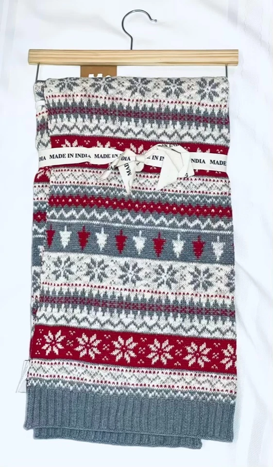 Bebé Navidad Invierno Manta 100% Algodón Copos de Nieve Cochecito 32x40" Oeko-Tex Foto 3 de 4