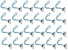 24-PK 36" Reflective Round Bungee Cords/blue color/Multi-use