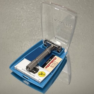 Vintage 1965 K3 Gillette Slim Adjustable DE TTO Safety Razor With Case