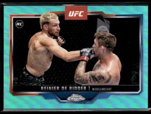 L25,654 -  2025 Topps Chrome UFC Aqua Refractors #185 Reinier de Ridder /199