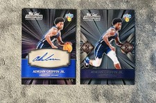 Adrian Griffin Jr. 2022 Wild Card Auto SSP 5/5 & Redemption Red 20 Parallel