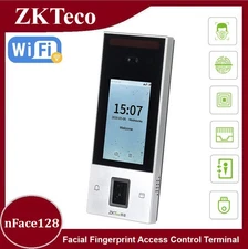 ZKTeco nFace128 Facial Fingerprint Time Clock Employee Access Control Terminal