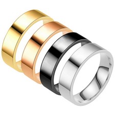 Herren Damen Ring Partnerring Freundschaftring Edelstahl Fingerring günstig