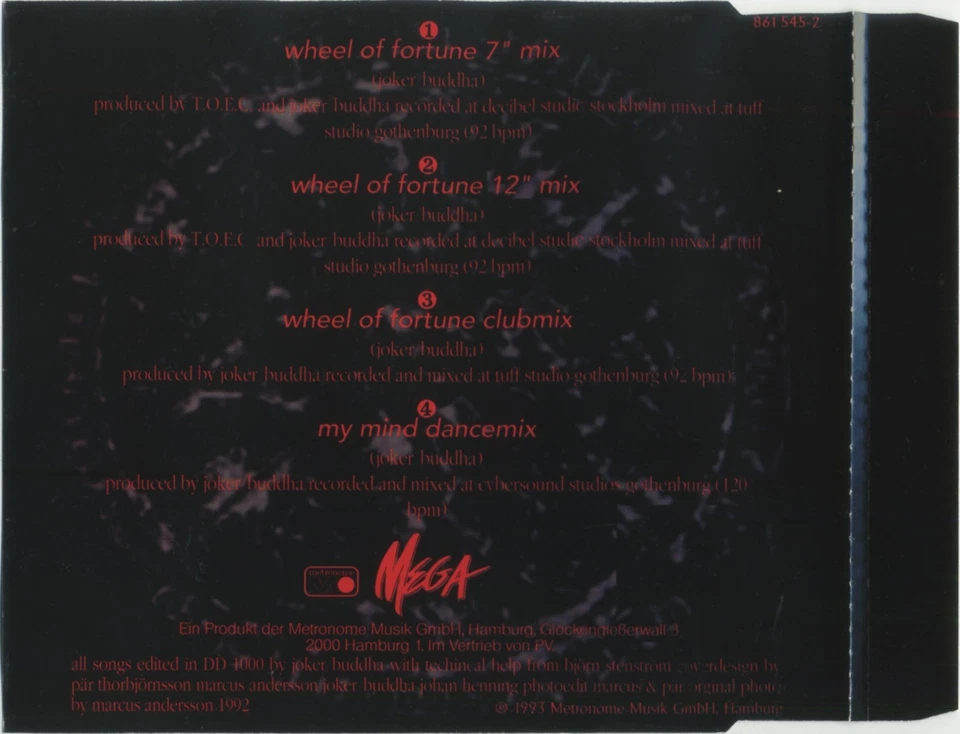 Ace of Base - Wheel Of Fortune – Electronic Reggae Euro Pop Maxi CD - Bild 2 von 2