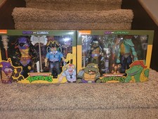 NECA TMNT Teenage Mutant Ninja Turtles Antrax Scumbug Slash Leatherhead 2 Packs