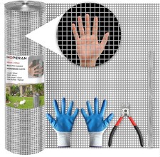 Hardware Cloth 1/2 Inch 48 x 50 ft - 19 Gauge Chicken Wire Fencing Mesh, Hot Dip