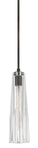 Fredrick Ramond FR31107-CL Cosette 1 Light 5"W Mini Pendant - Black Oxide / - Picture 1 of 3