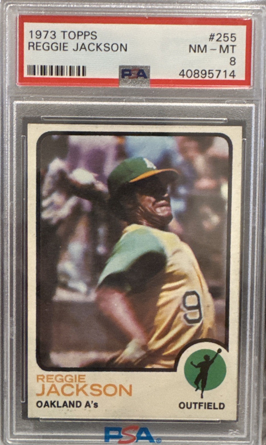 1973 Topps - Reggie Jackson #255 PSA 8