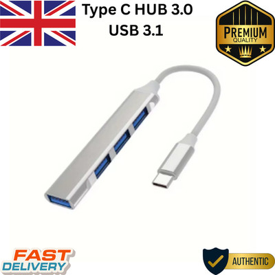 4 Port Multi Splitter Typ C HUB 3.0 USB 3.1 Adapter OTG für Xiaomi Lenovo Macb