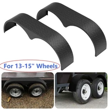 2 PCS  Tandem Trailer Fender Double Axle For 13"-15" Teardrop Enclosed Trailers