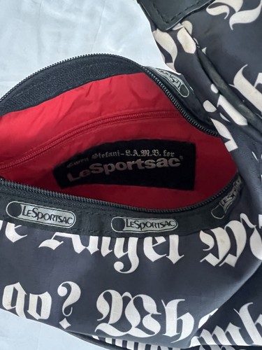 L.A.M.B Gwen Stefani LeSportsac Handtasche Tasche Weiß Schultertasche Schwarz - Bild 10 von 12