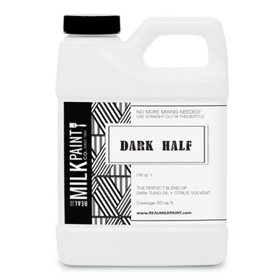 Real Milk Paint Dark Half, Dark Tung Oil and Orange Peel Oil for Wood Finishi...