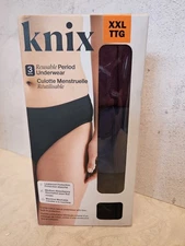 Knix Women's Reusable Period Underwear, Leakproof, 3-pack, New Sealed Box, XXL
