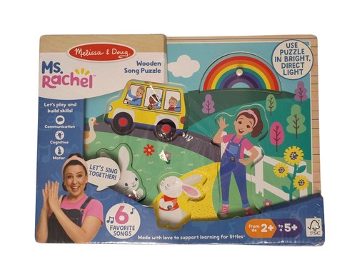 For Parts Replacement Only - Melissa & Doug Ms. Rachel Wooden Song Puzzle