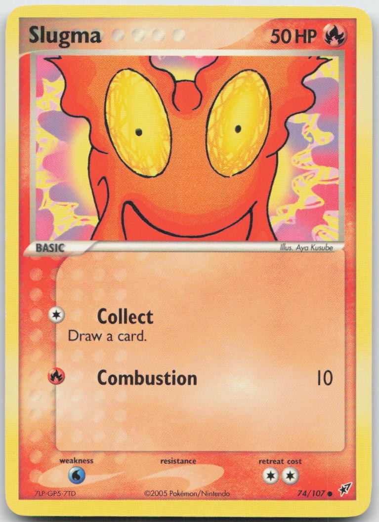 Slugma 74/107 Common Deoxys Pokemon TCG LP
