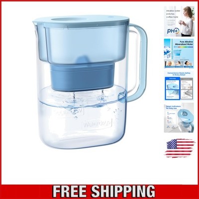 BPA-Free Alkaline Water Pitcher 10-Cup - Clean, Mineralized Water & Flavor Boost