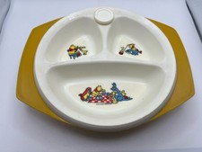Vtg Winnie The Pooh Baby Infant Food Warming Plate Dish Walt Disney 1970s
