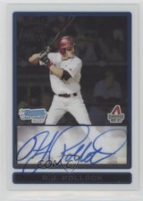 2009 Bowman Draft Prospects Chrome AJ Pollock #BDPP82 Auto 1j2