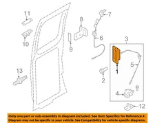 FORD OEM 08-14 E-150 Back Door Lock Hardware-Handle 6C2Z1543401AA