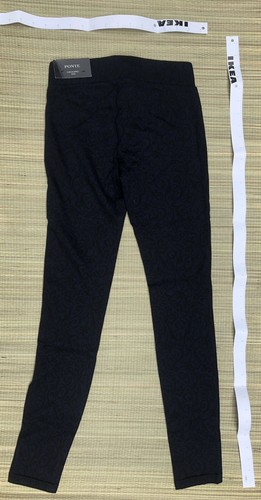 Ann Taylor Ponte Womens Leggings Size XXS NWT Black Blue - Picture 3 of 3