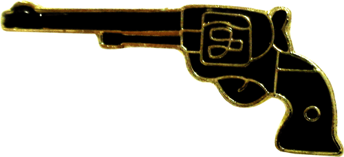 47029 Six Shooter EMAILLE PIN Anstecker Button Revers Pistole Revolver Pistole    - Bild 1 von 2