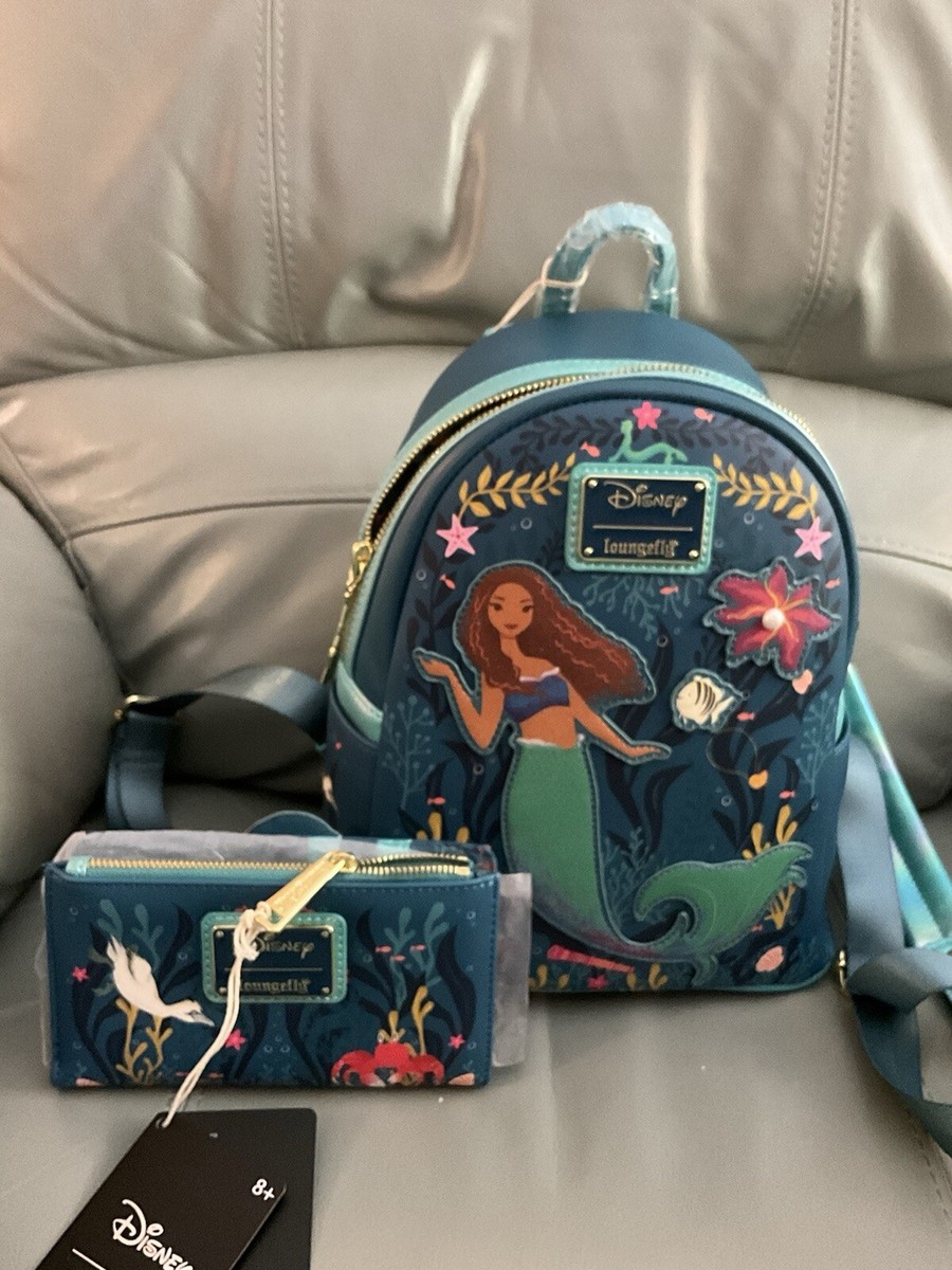 【Lounge Fly】The Little Mermaid Live Action Mini Backpack Loungefly X Disney The Little Mermaid Live Action Mini