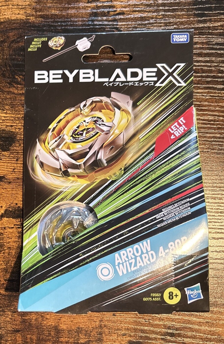 BEYBLADE X Arrow Wizard 4-80B Starter Pack Set with Stamina Type