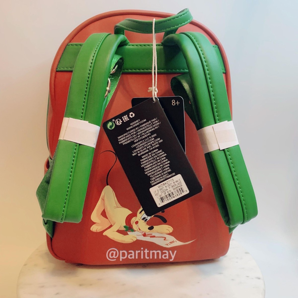 Loungefly Disney Mickey Minnie Mouse Cocoa Fireplace backpack Mickey and Minnie Hot Cocoa Fireplace Lenticular Disney  main image 2