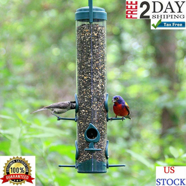 Garden Song Squirrel Proof Wild Bird Feeder Hanging Seed Outdoor