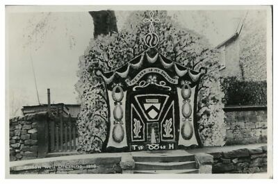Vintage RPPC Postkarte Endow Well Dressing 1940 Der Herr ist mein Hirte 