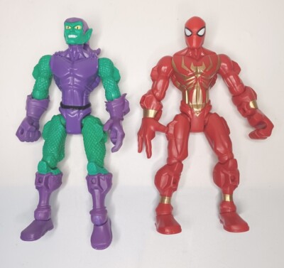 Mashers Spider-Man Marvel Legends Iron Spider & Joker Figure Lot of 2