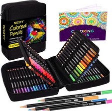 NICETY Colouring Pencils Art Set - 76 Coloured Pencils for Adults Artist, Quali