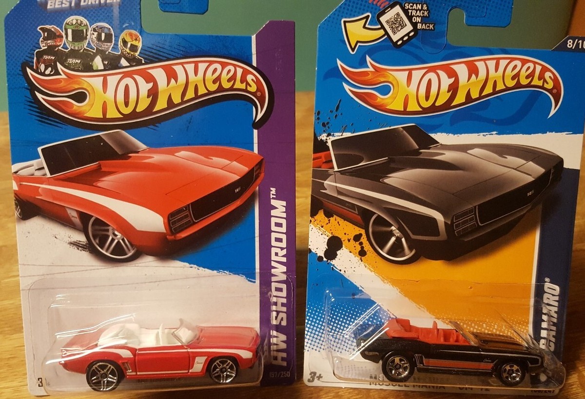 Hot Wheels '69 Chevy Camaro Red & Black Lot of 2 New 1:64 Scale | eBay