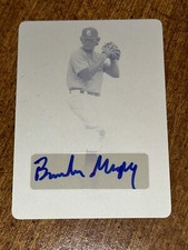 BRENDAN MURPHY 2016 LEAF PERFECT GAME (2) AUTOGRAPHS PLATE #1/1 BLUE #4/15