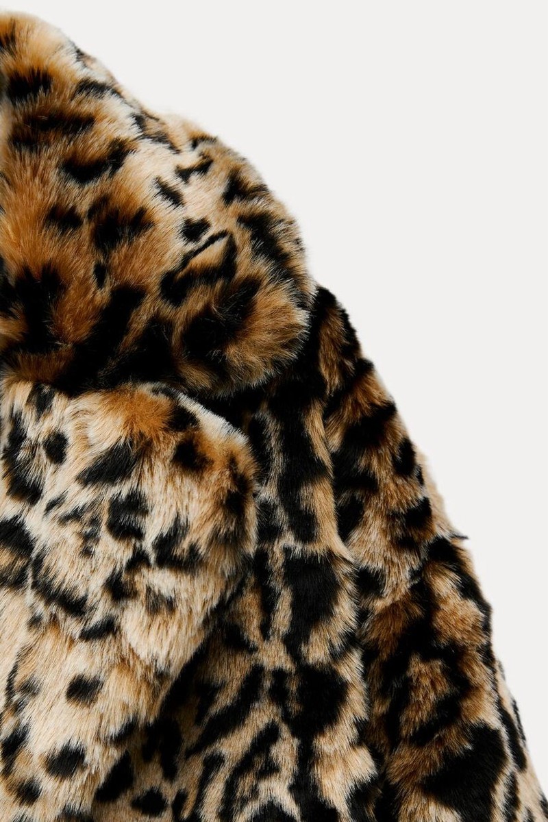 ZARA ANIMAL PRINT FAUX FUR COAT LEOPARD NEW FW24/25 SIZES XS ZARA ANIMAL PRINT FAUX FUR COAT LEOPARD NEW FW24/25 SIZES XS