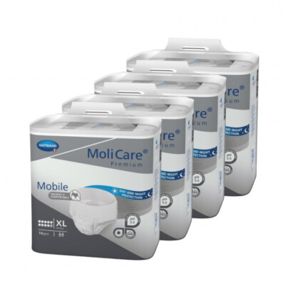 MoliCare Premium Mobile 10 Tropfen in Größe XL 4x14 = 56 Stück Inkontinenzhosen