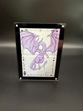 Marvel Magnetic Sketch Booklet Card Holder Display Case 2 Panel 1 Hinge Black