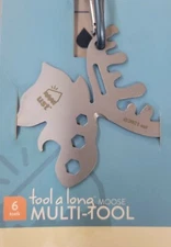 UST Moose Tool Multi Tool Silver Stainless Steel Includes Carabiner
