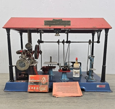 Vtg Wilesco D141 Werkstatt Model Steam Engine Work Shop w/ Box & Instructions