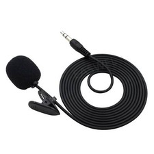 3.5mm Clip On Lavalier Lapel Microphone Hands Free Wired Condenser Mini Mic New
